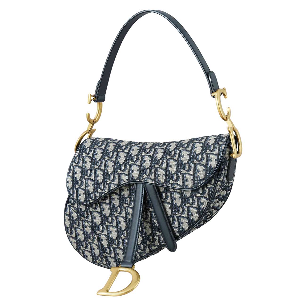 CHRISTIAN DIOR(USED)크리스찬디올 오블리크 새들백 미듐